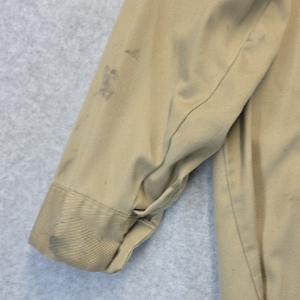 Dickies Khaki Work Shirt Men’s 16-16.5x33 USA Made Distressed Utility - Picture 4 of 12